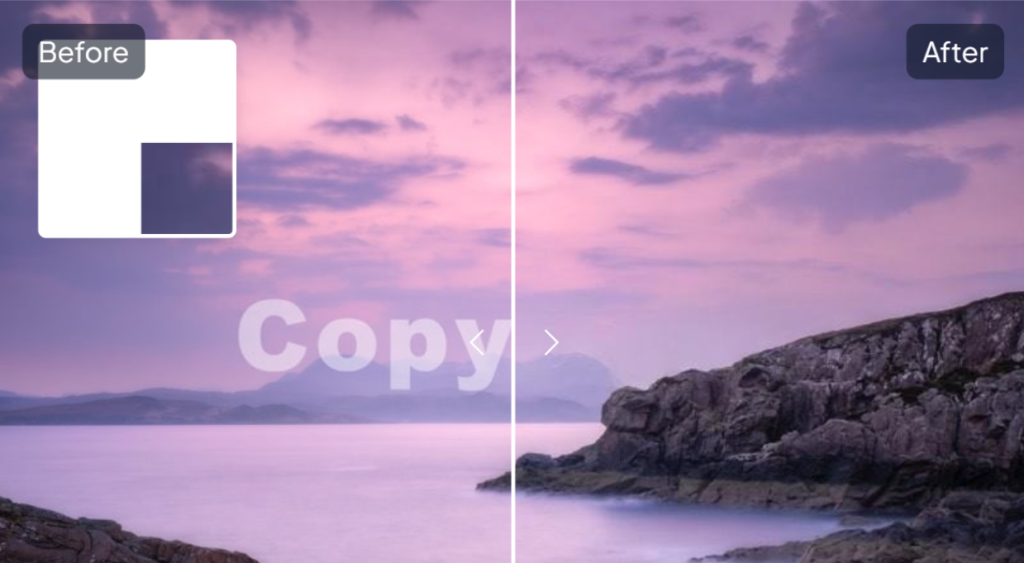 Pratinjau hasil di Dewatermark.ai