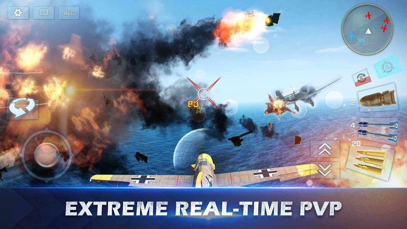Screenshot War Wings APK v5.6.63: Pertempuran Udara Perang Dunia II yang Seru