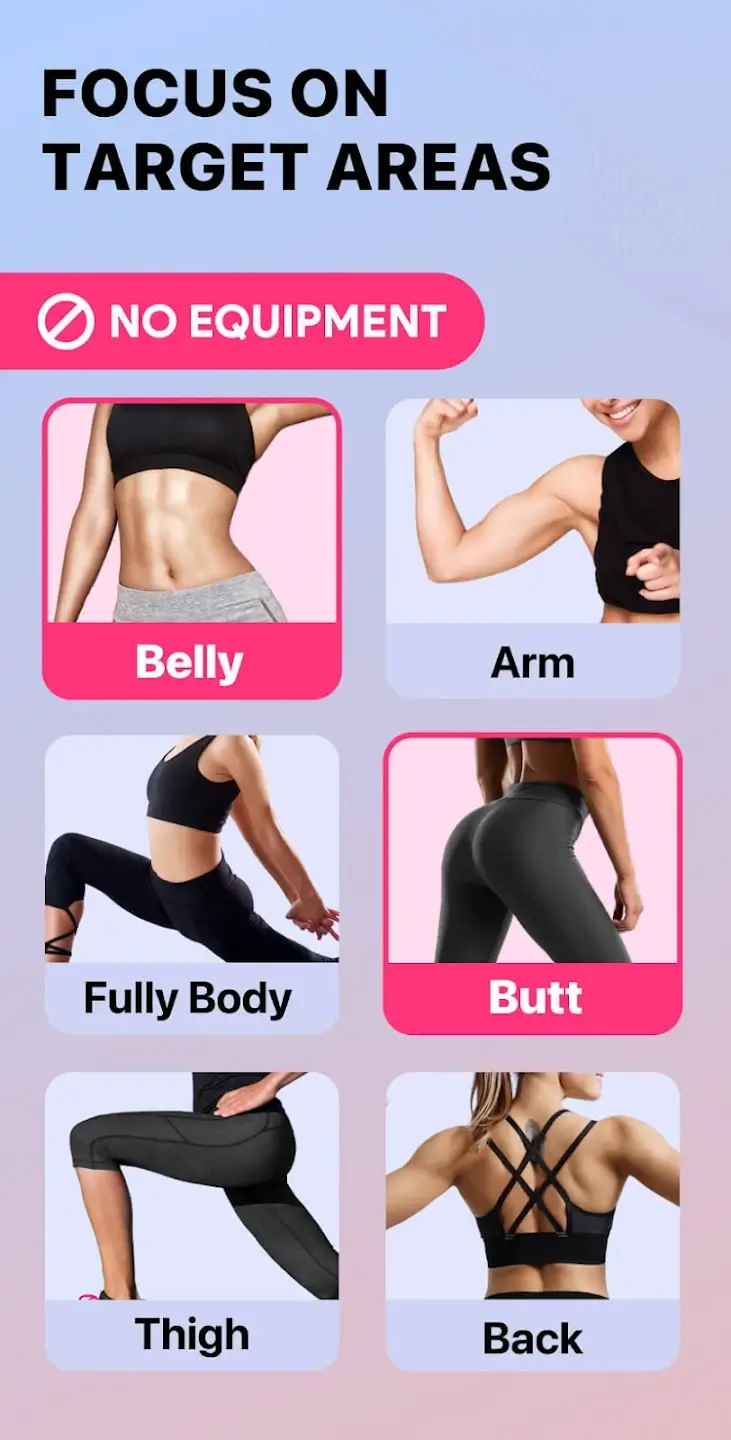 Screenshot Female Fitness APK untuk Latihan di Rumah
