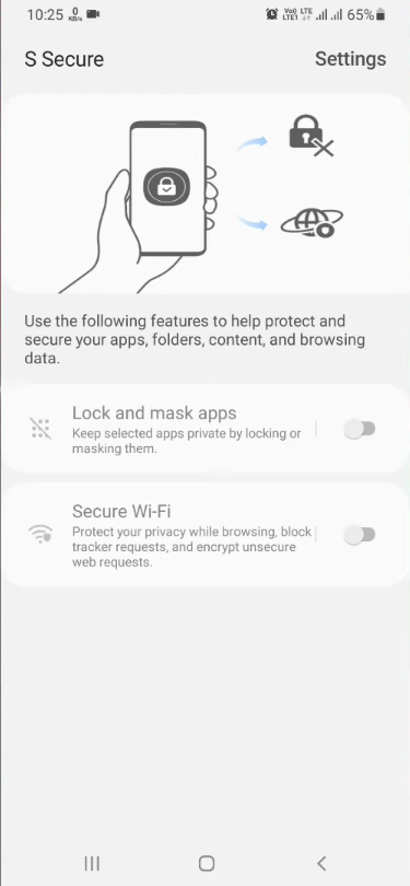 Screenshot S Secure APK Download untuk Samsung