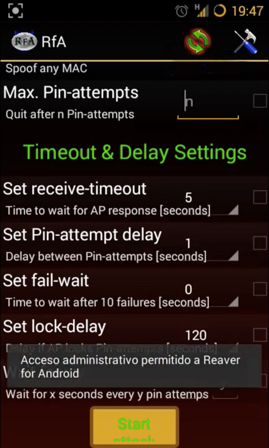 Screenshot Bcmon APK v1.0 untuk Monitoring WiFi di Android