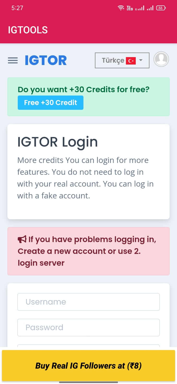 Screenshot IGTools APK v9S untuk Android