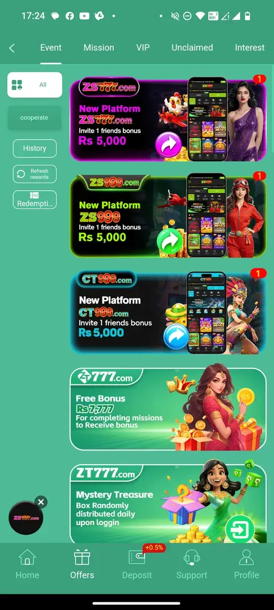 Screenshot ZT777 APK Download Versi 1.0