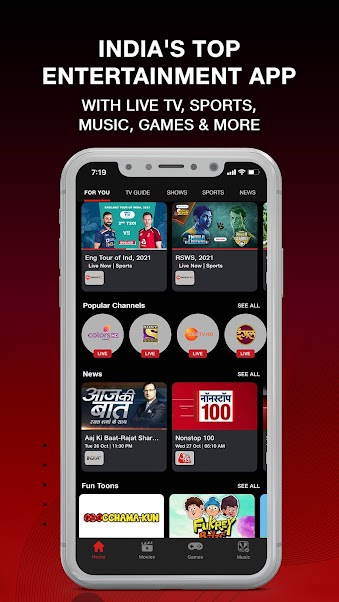 Screenshot JioTV APK v7.1.7