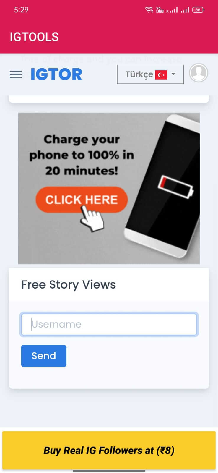 Screenshot IGTools APK v9S untuk Android
