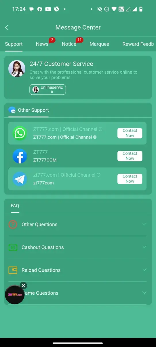 Screenshot ZT777 APK Download Versi 1.0
