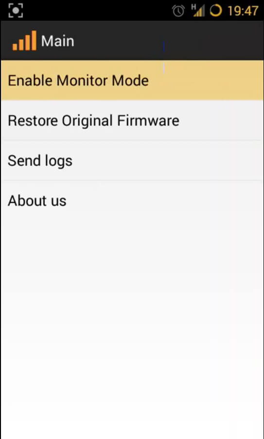 Screenshot Bcmon APK v1.0 untuk Monitoring WiFi di Android
