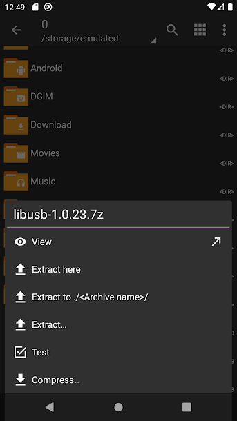 Screenshot ZArchiver APK: Kompresi dan Ekstraksi File di Android